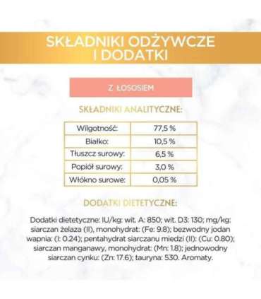 PURINA Gourmet Gold Mousse with salmon - wet cat food - 85g