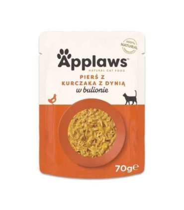 APPLAWS Chicken breast with pumpkin in broth - wet cat food - 70g