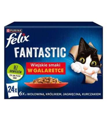 Felix Fantastic country flavors in jelly - Wet food for cats - 24x 85g