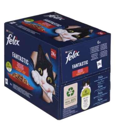 Felix Fantastic country flavors in jelly - Wet food for cats - 24x 85g