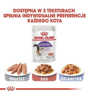 ROYAL CANIN FHN Sterilised in sauce - wet food for adult cats - 12x85g