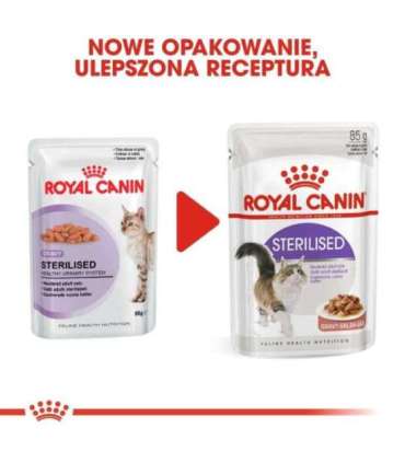 ROYAL CANIN FHN Sterilised in sauce - wet food for adult cats - 12x85g