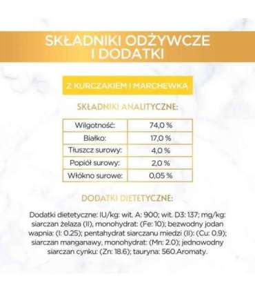 GOURMET GOLD - Savoury Cake with Chicken and Carrot 85g