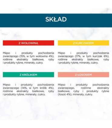 PURINA Gourmet Perle Mix - wet cat food - 60x85 g