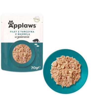 APPLAWS Tuna Fillet with Mackerel in Jelly - wet cat food - 70g