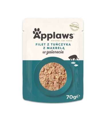 APPLAWS Tuna Fillet with Mackerel in Jelly - wet cat food - 70g