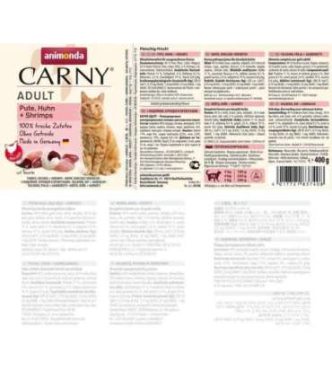 ANIMONDA Carny Adult Turkey, chicken and shrimp - wet cat food - 400g