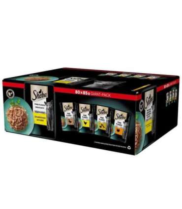 SHEBA Delicacy Poultry Flavours in jelly - wet cat food - 80x 85 g