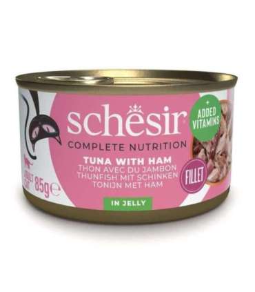 SCHESIR in jelly Tuna with ham - wet cat food - 85 g
