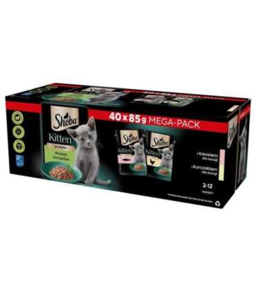 SHEBA Kitten Selection of Flavors in Sauce - wet cat food - 40x85 g