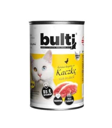 BULTI Rich in duck - wet cat food - 400g
