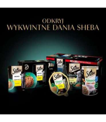 SHEBA Delicacy Fishy Flavours in jelly - wet cat food - 80x 85g