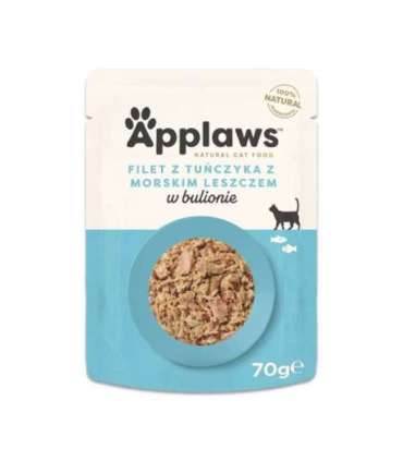 APPLAWS Tuna fillet with sea bream in broth - wet cat food - 70g