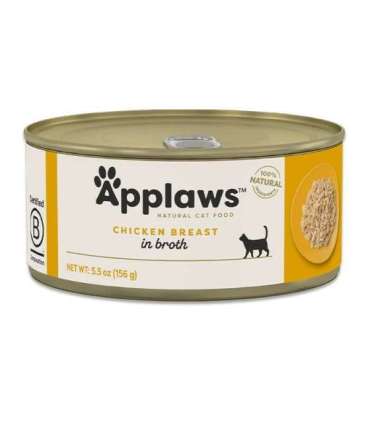 APPLAWS Chicken breast in broth - wet cat food - 156g