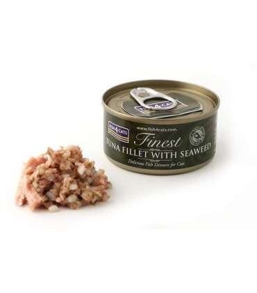 FISH4CATS Tuna fillet with seaweed - wet cat food - 70g