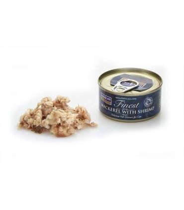 FISH4CATS Mackerel with shrimp - wet cat food - 70g