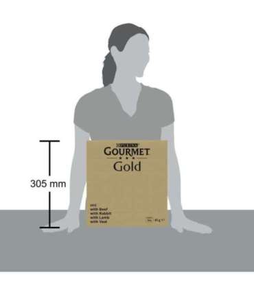 PURINA GOURMET GOLD Mus Mix 4 Flavors - wet cat food - 96x85g