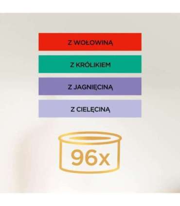 PURINA GOURMET GOLD Mus Mix 4 Flavors - wet cat food - 96x85g