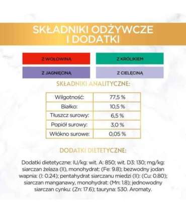 PURINA GOURMET GOLD Mus Mix 4 Flavors - wet cat food - 96x85g