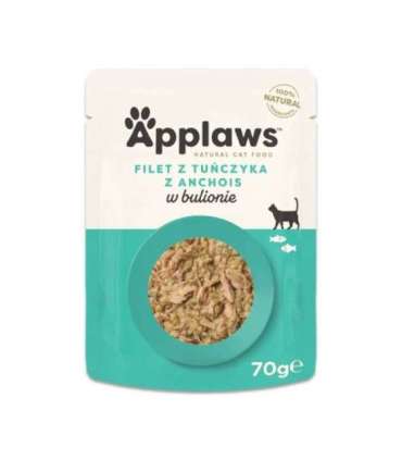 APPLAWS Tuna fillet with anchovy & seaweed in broth - wet cat food - 70g