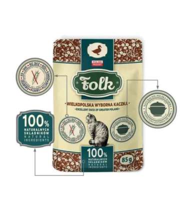 FOLK Excelent duck of Greater Poland - wet cat food - 85g