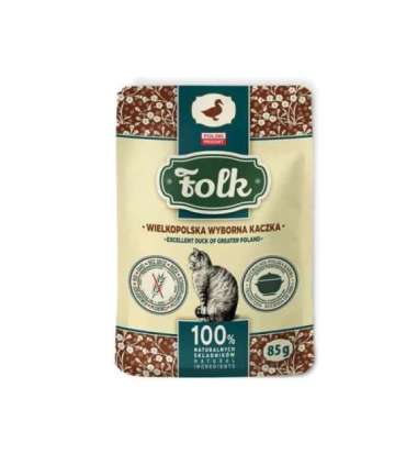 FOLK Excelent duck of Greater Poland - wet cat food - 85g