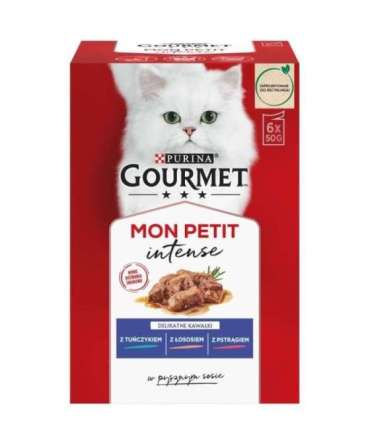 GOURMET Mon Petit Fish Mix - wet cat food - 6 x 50 g