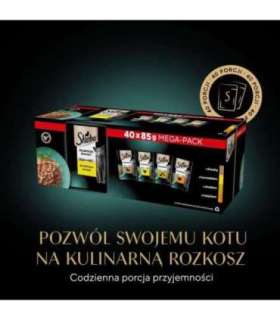SHEBA Delicacy Drobiowe Smaki w galaretce - mokra karma dla kota - 40x85 g