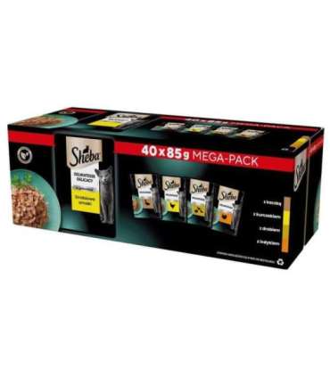 SHEBA Delicacy Drobiowe Smaki w galaretce - mokra karma dla kota - 40x85 g