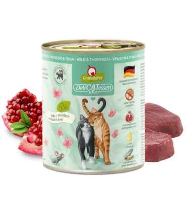 GRANATAPET DeliCATessen Venison and tuna - wet cat food - 800g