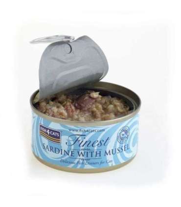 FISH4CATS Sardine with mussel - wet cat food - 70g