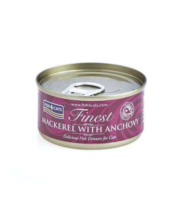 FISH4CATS Mackerel with anchovy - wet cat food - 70g