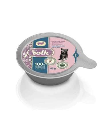 FOLK Kitten Delicate lamb dish - wet cat food - 85g