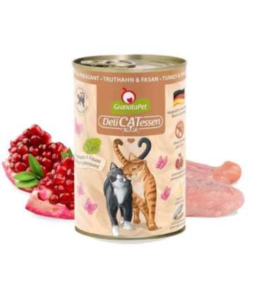 Granatapet DeliCatessen Turkey & Pheasant – wet cat food 400 g