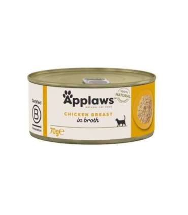 APPLAWS Chicken breast in broth - wet cat food - 70g