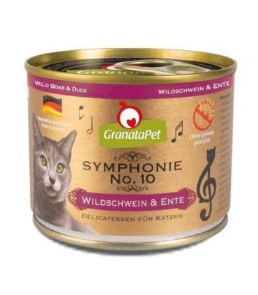 GRANATAPET Symphonie No.10 Wild boar and duck - wet cat food - 200g
