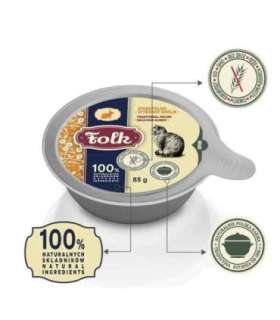 FOLK Traditional Polish delicious rabbit - wet cat food - 85g