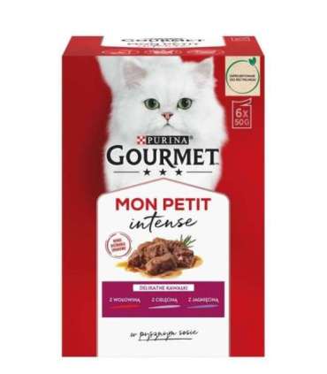 GOURMET Mon Petit Meat Mix - wet cat food - 6 x 50 g