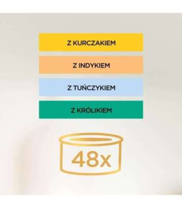 PURINA GOURMET GOLD Mus Mix smaków 48x85g