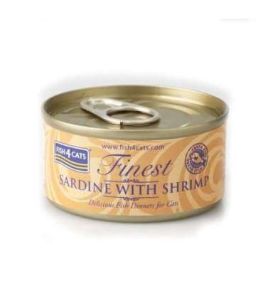 FISH4CATS Sardine with shrimp - wet cat food - 70g