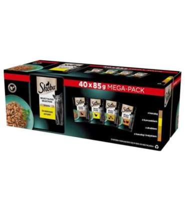 SHEBA Selection Select Slices Poultry Flavours - wet cat food - 40 x 85g