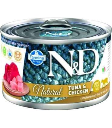 FARMINA N&D Cat Natural Tuna&Chicken- wet cat food - 140 g
