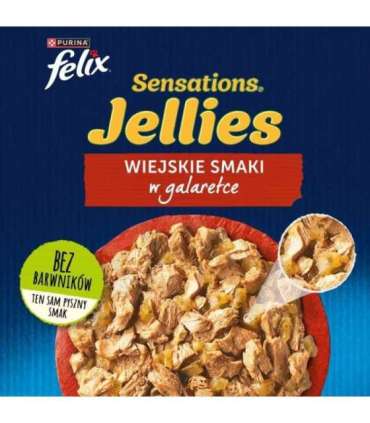 Purina Felix Sensations Mix Turkey, Mackerel, Lamb, Herring - Wet Cat Food - 12x85 g