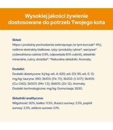 PURINA Cat Chow Chicken, Zucchini - wet cat food - 10x85 g