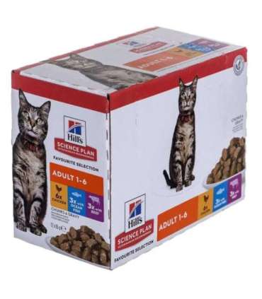HILL'S Feline Adult Multipack Classic - saszetka 12x85g