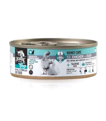 3COTY Chicken with duck Kidney care  - wet cat food - 80g