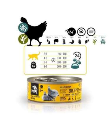 3COTY Chicken with spirulina Senior - wet cat food - 80g