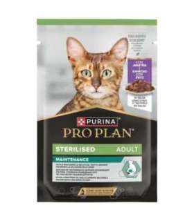 PURINA Pro Plan Sterilised Adult Maintenance Pieces with duck in sauce - wet cat food - 26x85g (18 + 8 GRATIS)