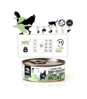 3COTY Chicken with goose - wet cat food - 80g