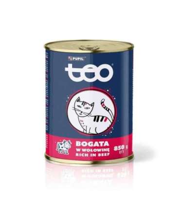 TEO Rich in beef - wet cat food - 850g